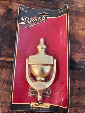 Ives Vintage Brass Door Knocker